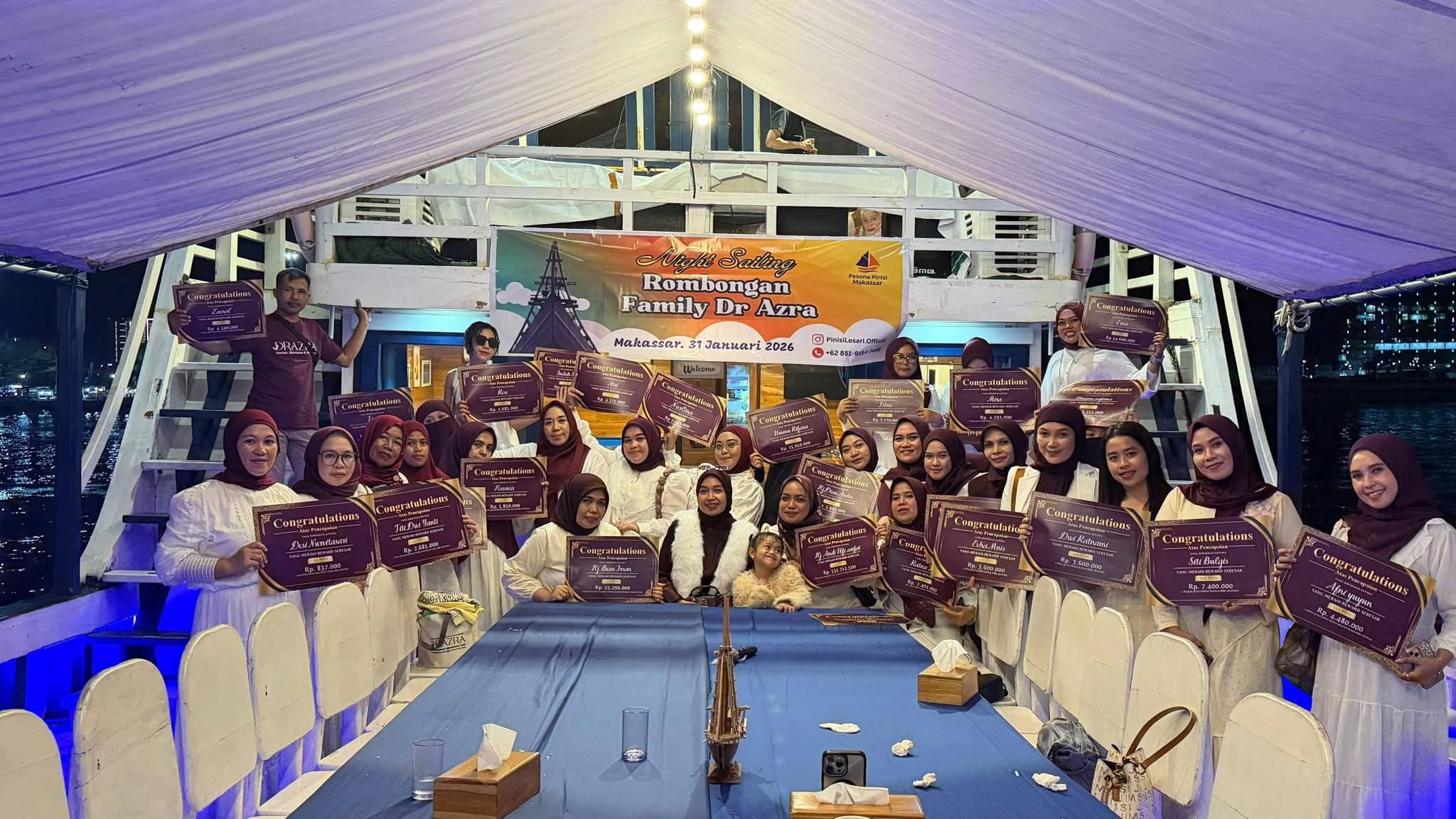 Night Sailing Family Dr Azra dan apresiasi pencapaian